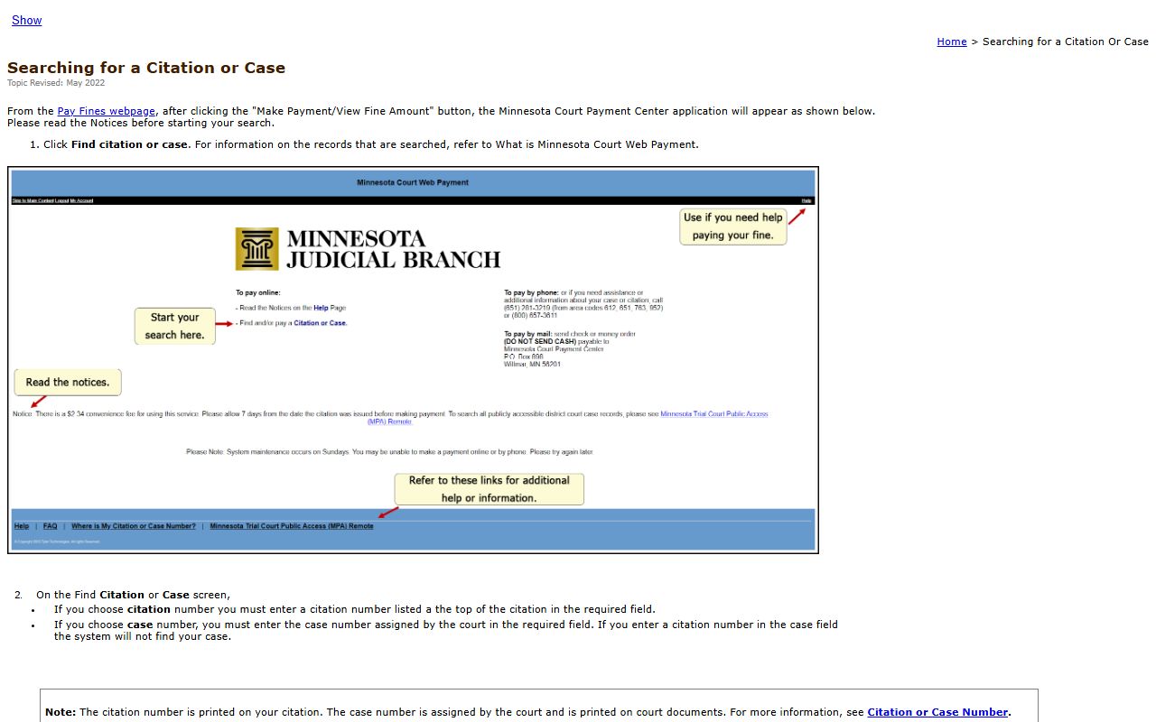 Pine County traffic court records Web Payment citation search help